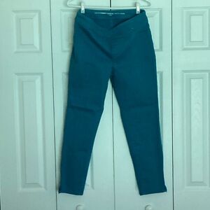 Chico's Teal Cropped Ankle Jeans